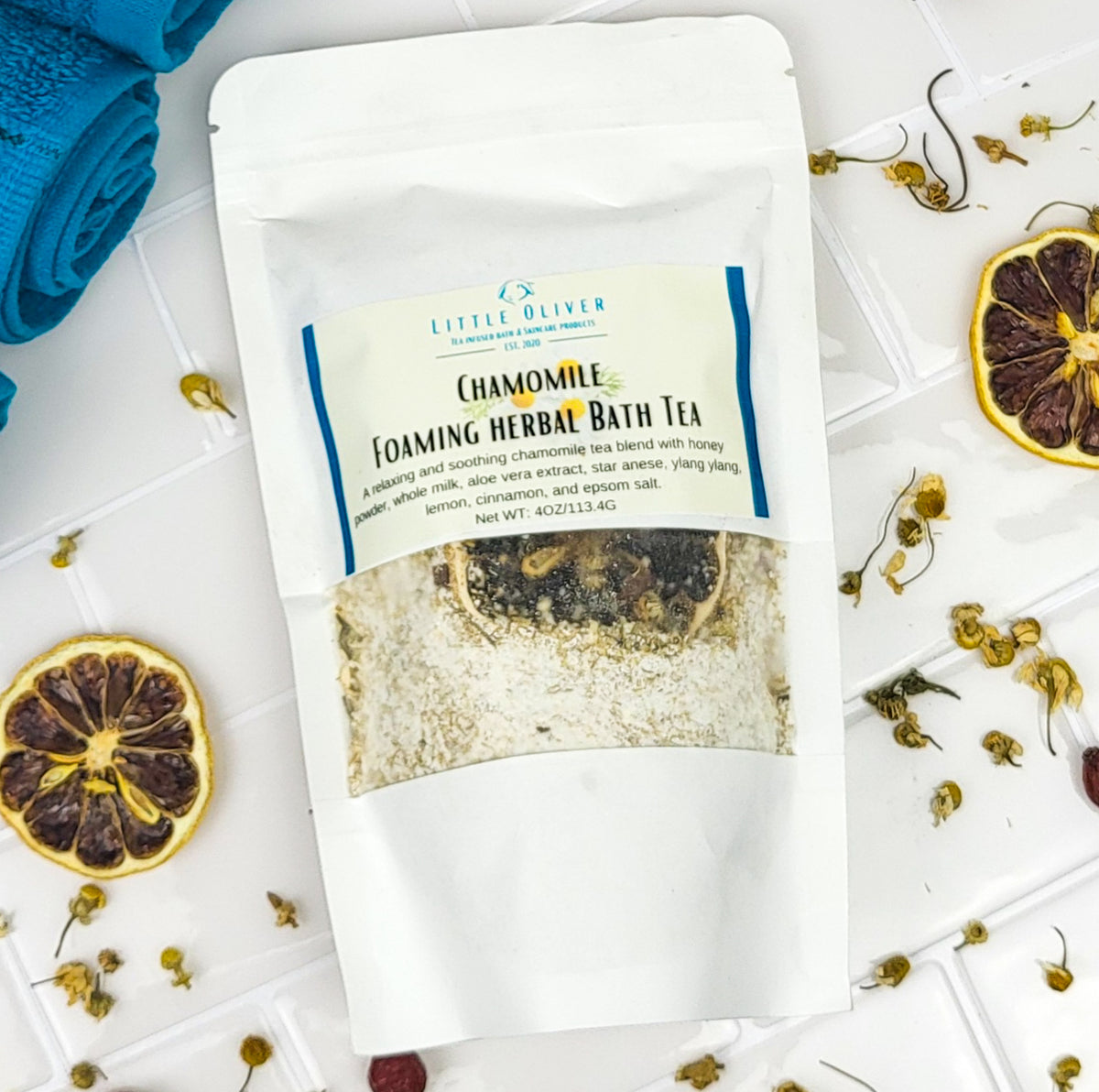 Chamomile Foaming Bath Tea